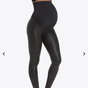 Mama Faux Leather Leggings - SPANX